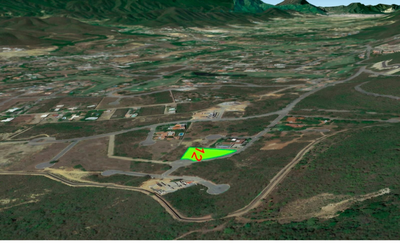 Ubicación aérea del lote